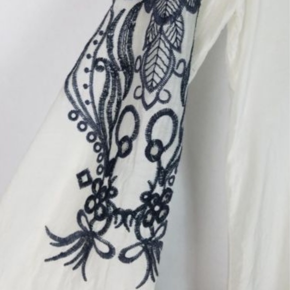 Monoreno Boho Peasant Tunic Blouse - Picture 4 of 8